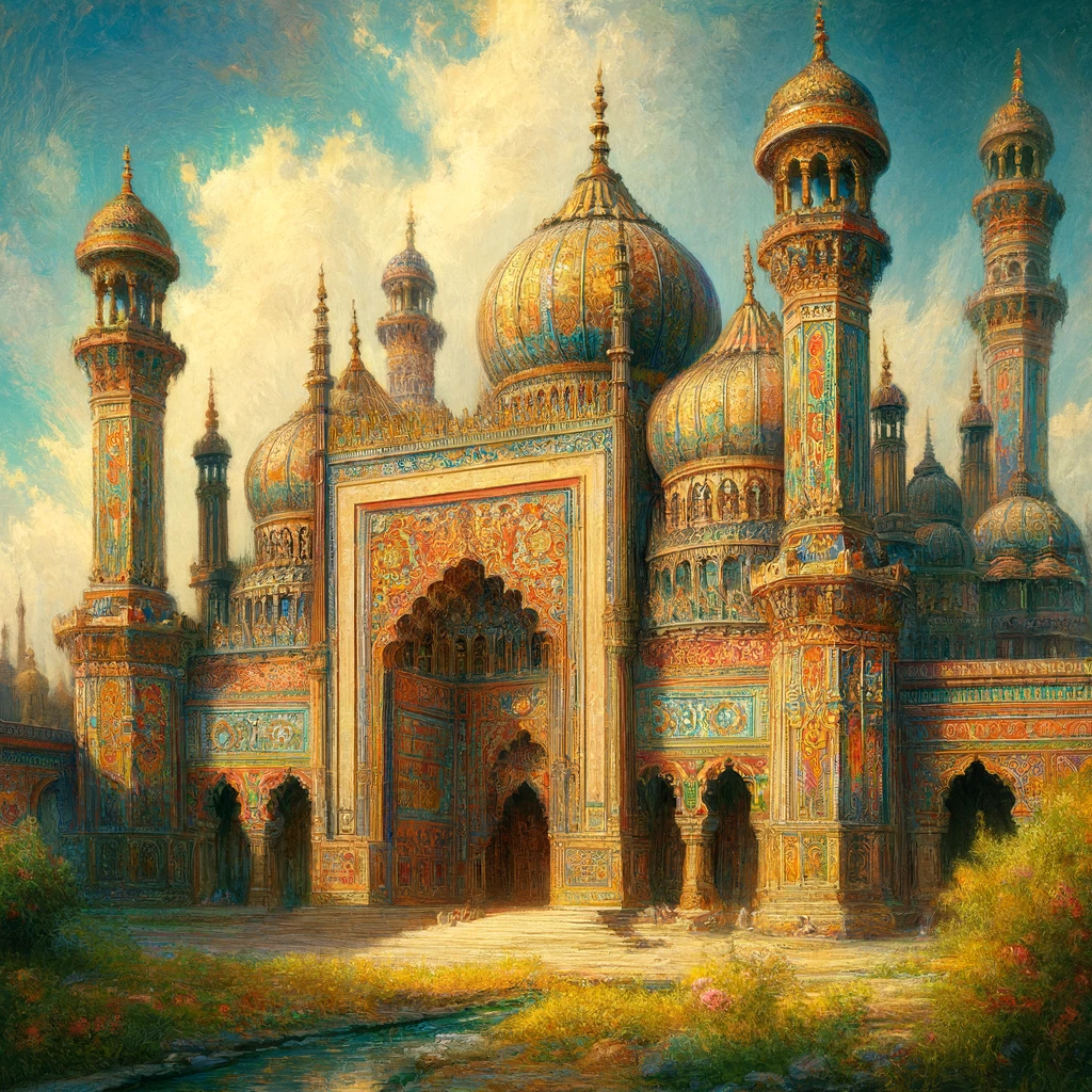 Majestic mosque architecture