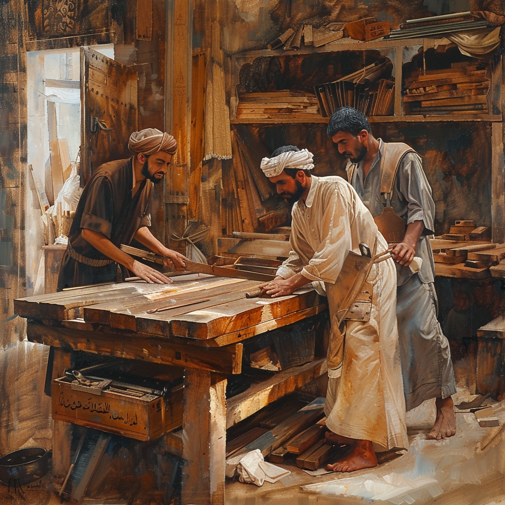 Traditional carpentry workshop