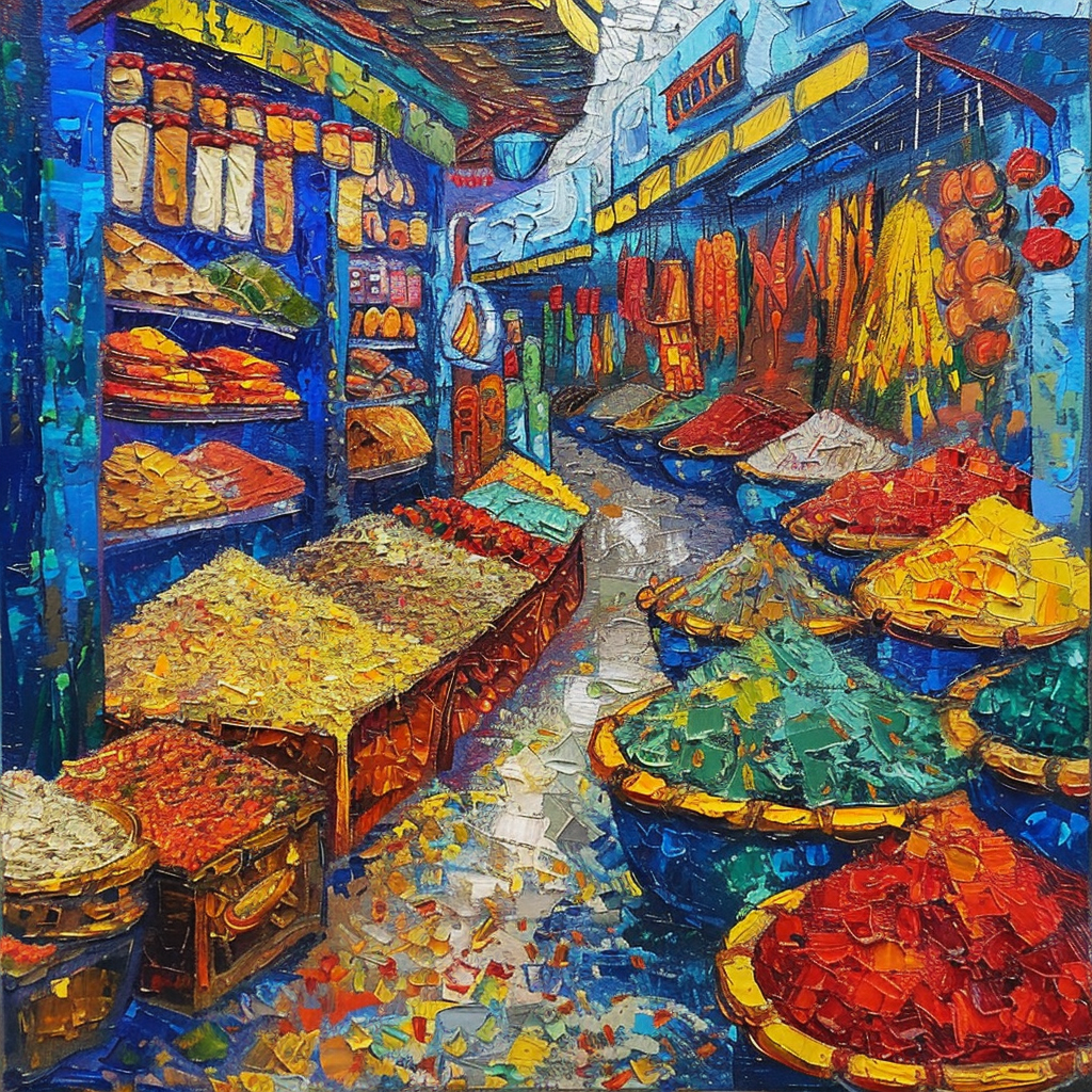 Traditional spice market