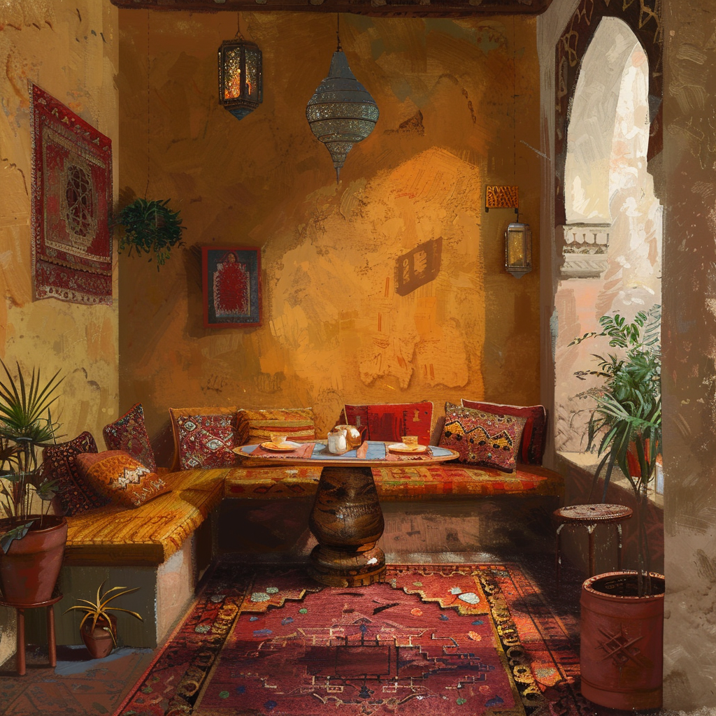 Traditional Arabic tea house