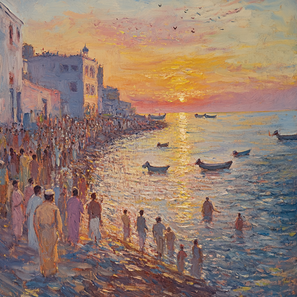 Sunset Celebration by the Sea