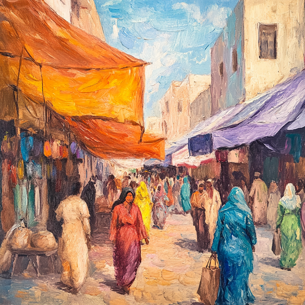 Lively Marketplace in Historic Jeddah