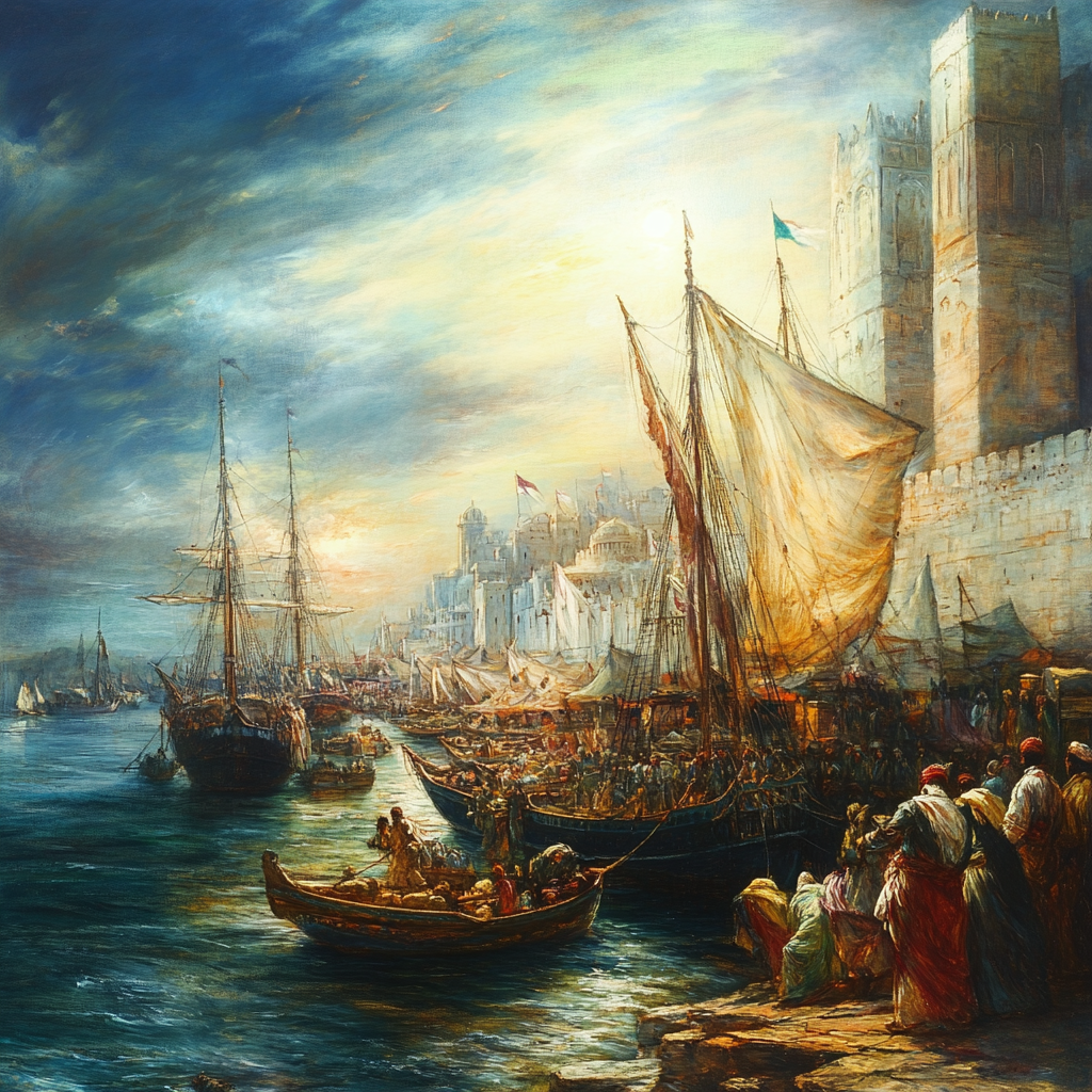 Old Jeddah Port Scene